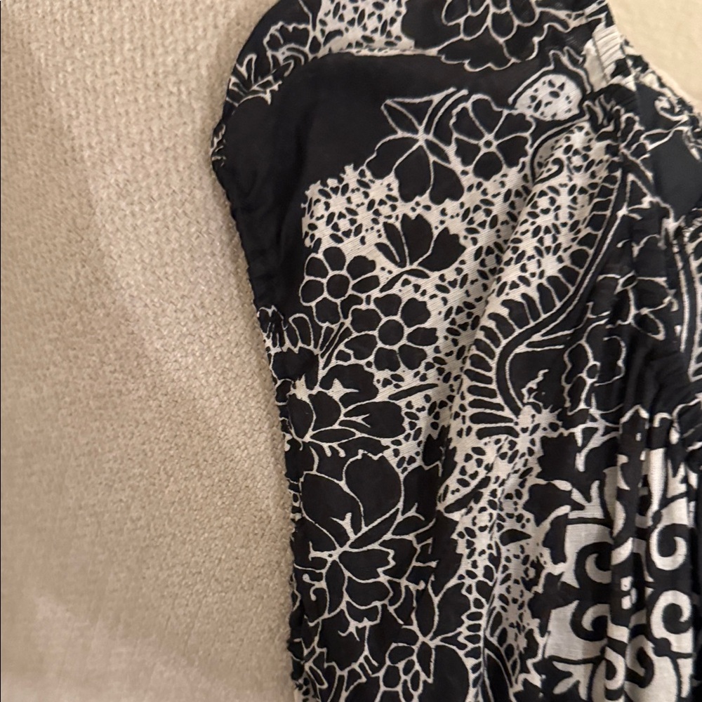 Grace Elements Black and White Asymmetrical Dress - Picture 4 of 6
